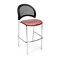 OFM Moon Series Fabric Cafe Height Chair, Coral Pink, 2/Pack