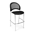 OFM Moon Series Fabric Cafe Height Chair, Black, 2/Pack
