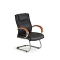OFM Apex Series Wood Executive Guest Chair, Cherry