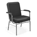 OFM Comfort Class Series Vinyl Big And Tall Stack Chair, Black