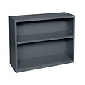 Sandusky® Elite 30H x 34 1/2W x 13D Steel Fully Adjustable Bookcase, Charcoal