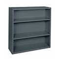 Sandusky® Elite 42H x 46W x 18D Steel Fully Adjustable Bookcase, Charcoal
