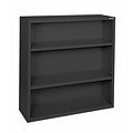 Sandusky® Elite 42H x 34 1/2W x 13D Steel Fully Adjustable Bookcase, Black