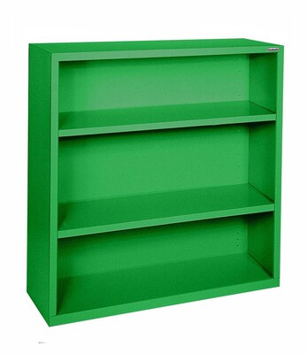 Sandusky® Elite 42H x 36W x 18D Steel Fully Adjustable Bookcase, Primary Green