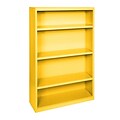 Sandusky® Elite 60H x 34W x 12D Steel Fully Adjustable Bookcase, Yellow