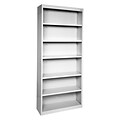 Sandusky® Elite 82H x 34W x 12D Steel Fully Adjustable Bookcase, Dove Gray