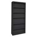 Sandusky® Elite 82H x 34W x 12D Steel Fully Adjustable Bookcase, Black