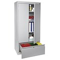 Sandusky® System Series 64H x 30W x 18D Steel Storage Cabinet, Dove Gray