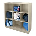 Sandusky® 52H x 46W x 18D Steel Cubby Storage Organizer, 9 Compartment,  Putty