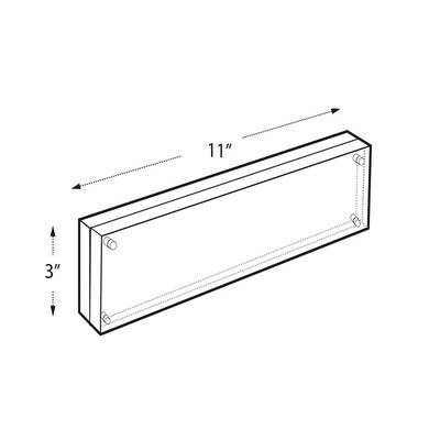 Azar Sign Holder, Freestanding, Clear Acrylic (104430)
