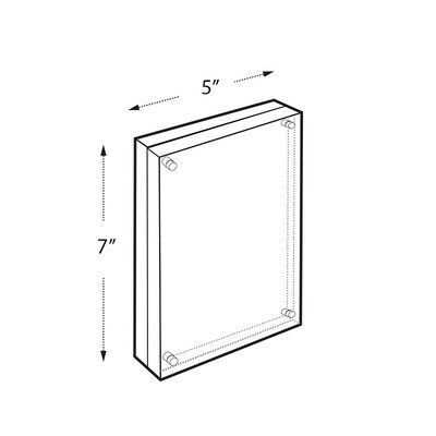 Azar Sign Holder, 5" x 7", Clear Acrylic (104434)