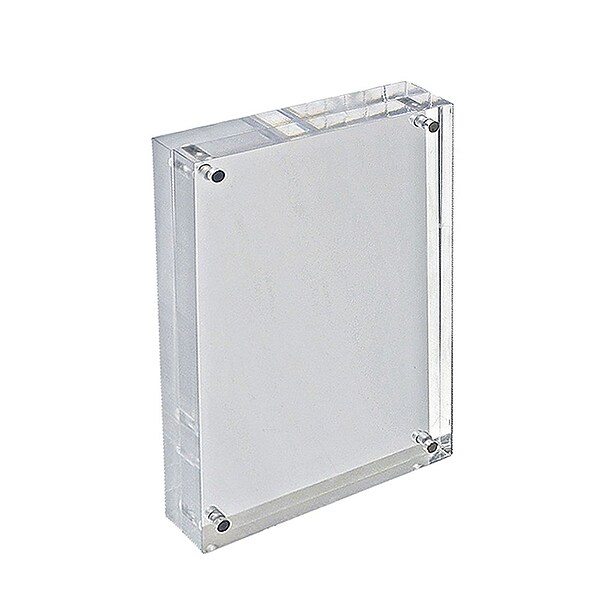 Azar® 5 1/2 x 8 1/2 Vertical/Horizontal Block Acrylic Sign Holder, Clear