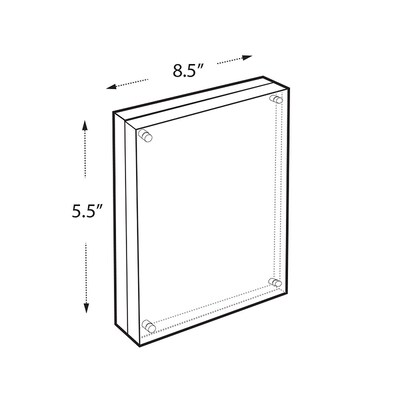 Azar Sign Holder, 8.5" x 5.5", Clear Acrylic (104435)