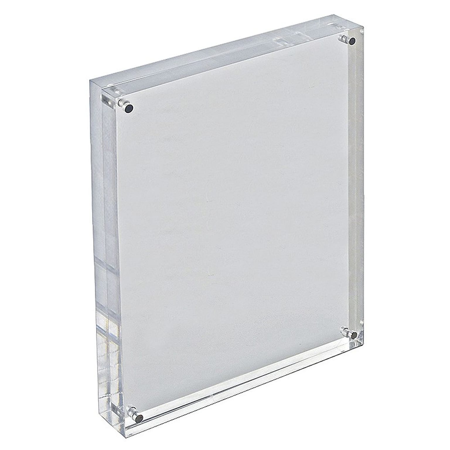 Azar® 11 x 8 1/2 Vertical/Horizontal Block Acrylic Sign Holder, Clear