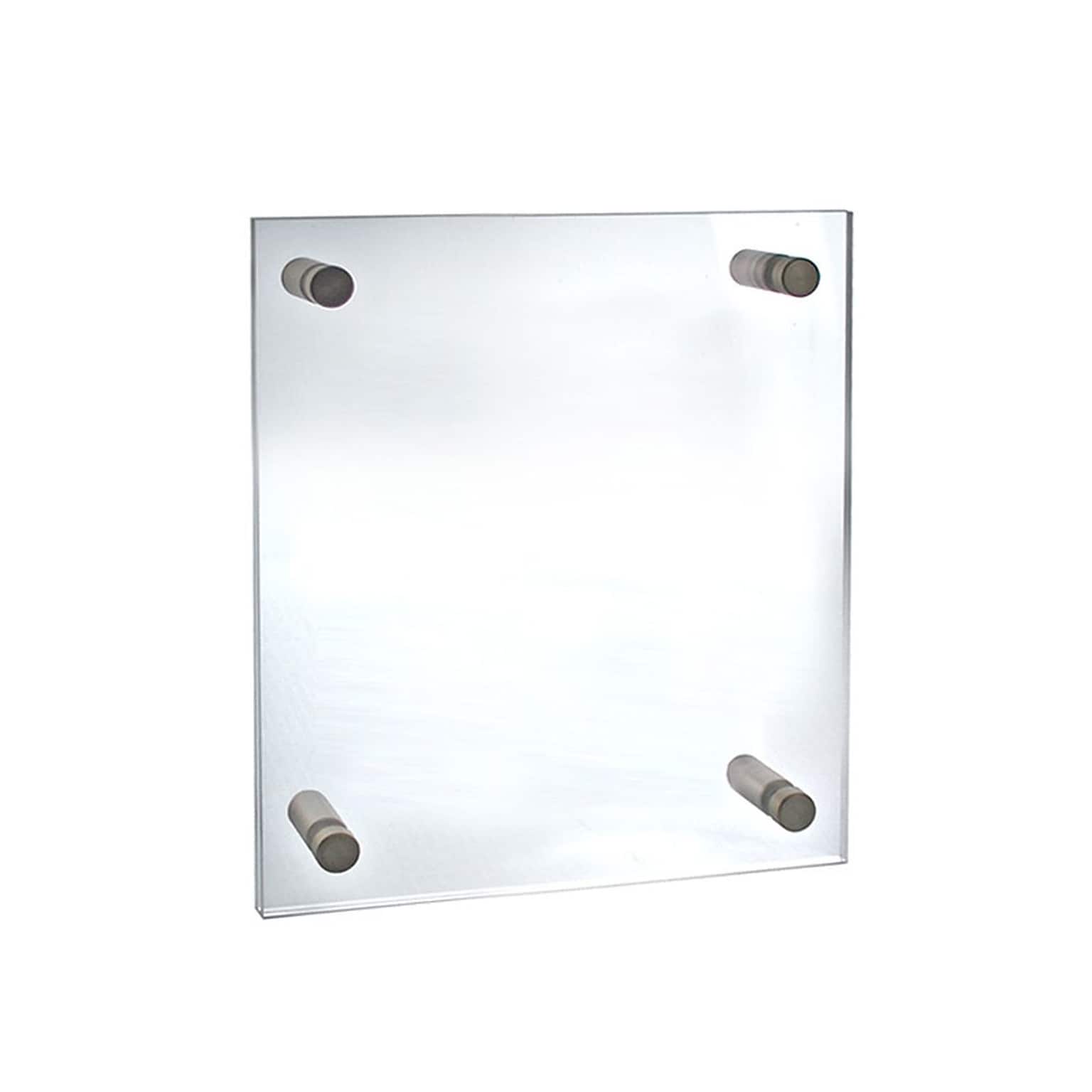 Azar Displays Floating Wall Frame, 11W x14H, Silver (105510)