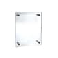 Azar® 9" x 12" Standoff Acrylic Sign Holder With Caps, Clear