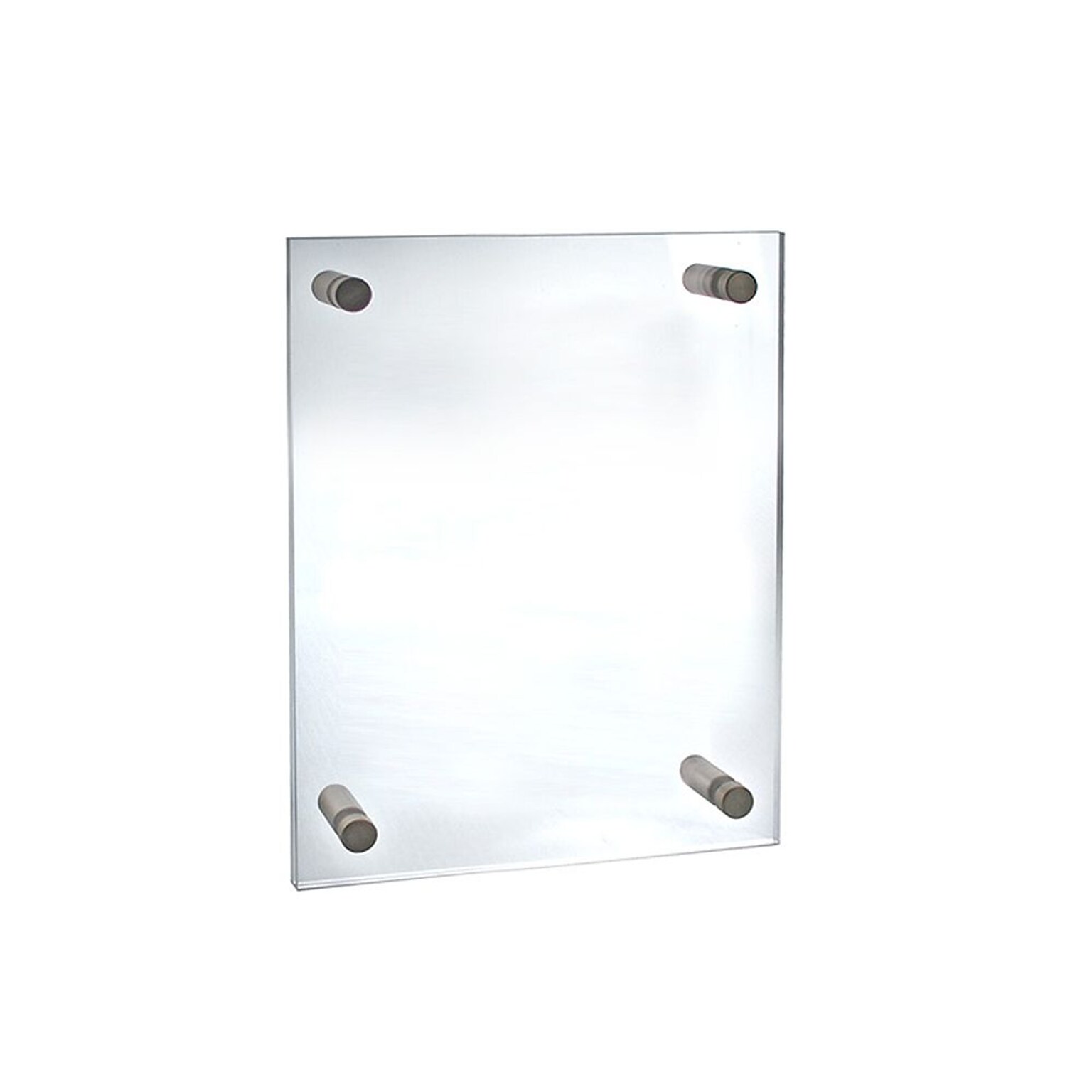 Azar Sign Holder, Wall Mounted, Silver Acrylic (105512)