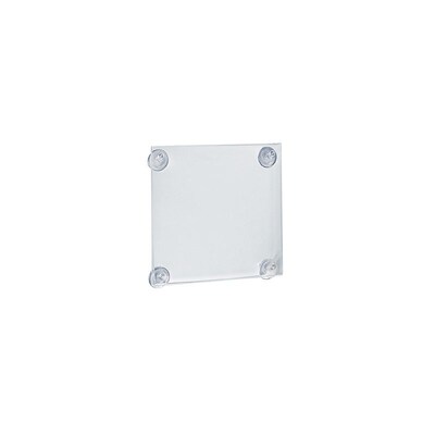 Azar® 8 1/2 x 5 1/2 Acrylic Sign Holder With Suction Cups, Clear, 2/Pk