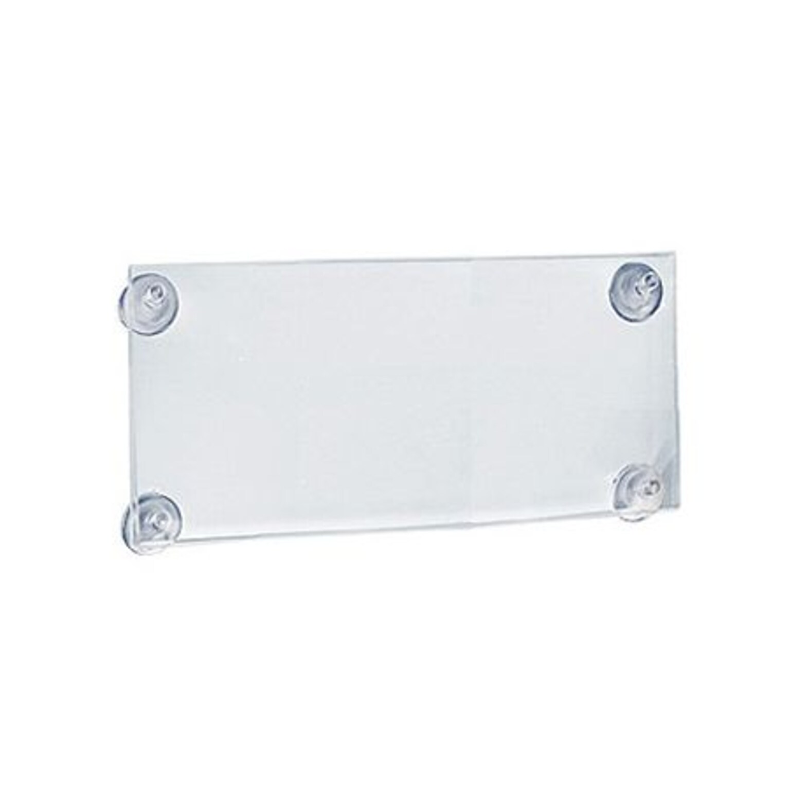 Azar Sign Holder, 8.5 x 5.5, Wall Mounted, Horizontal, Clear Acrylic, 2/Pack (106627)