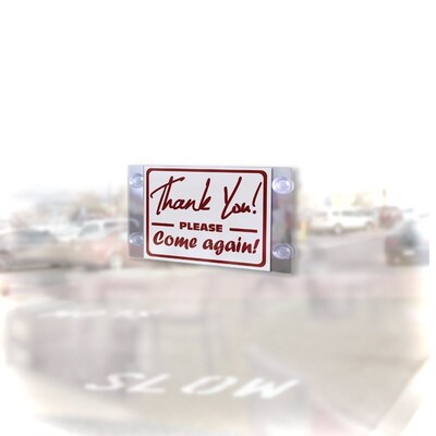 Azar Sign Holder, 8.5 x 5.5, Wall Mounted, Horizontal, Clear Acrylic, 2/Pack (106627)