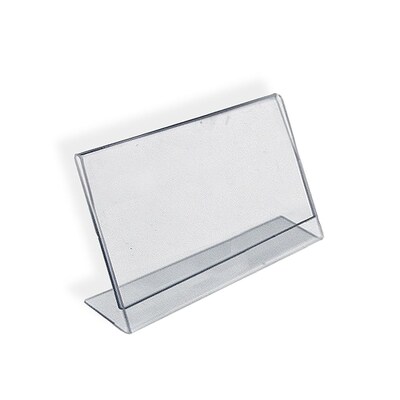 Azar® 11 x 14 Horizontal Slanted L-Shape Acrylic Sign Holder, 10/Pack