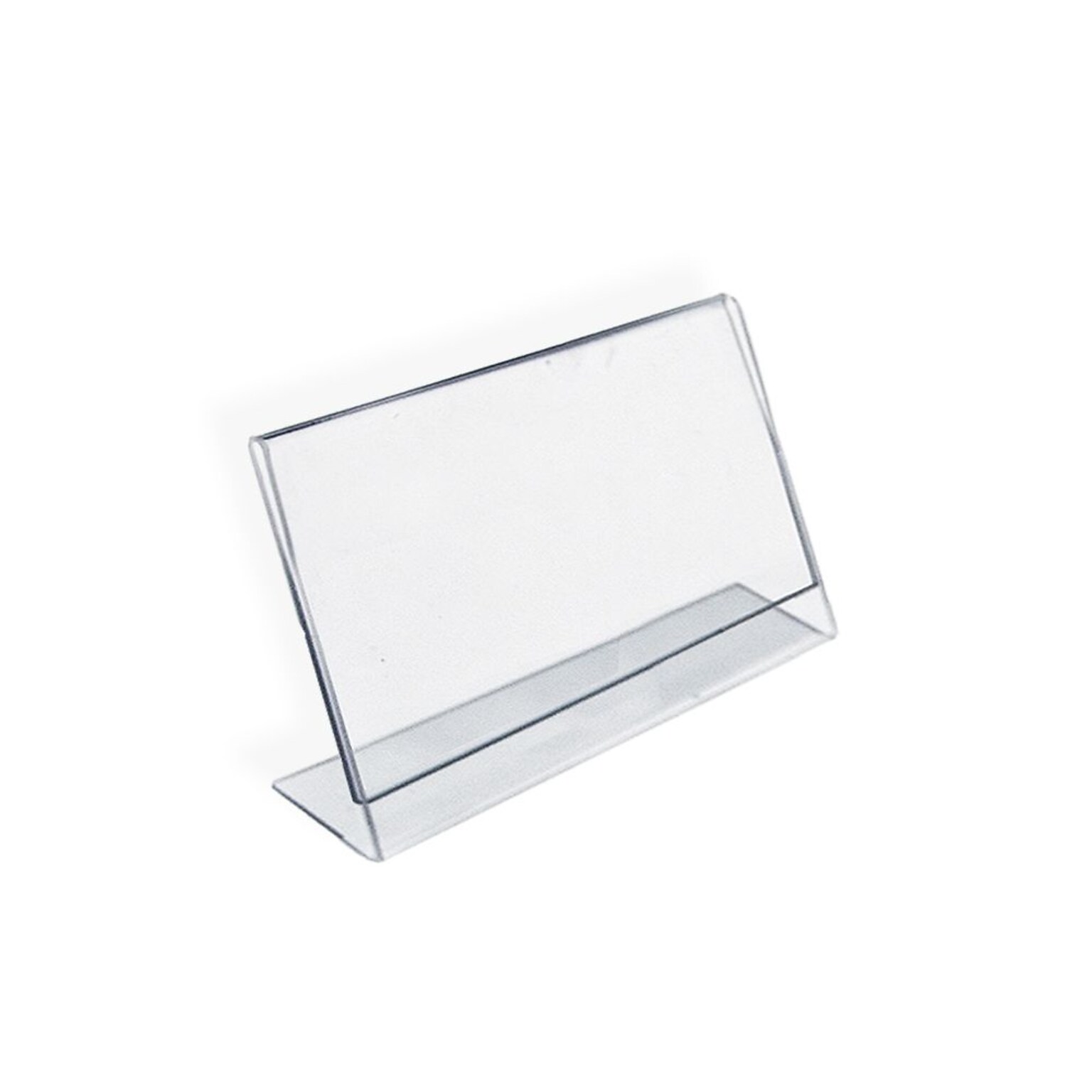 Azar Sign Holders, 6 x 4, Horizontal, Clear Acrylic, 10/Pack (112727)