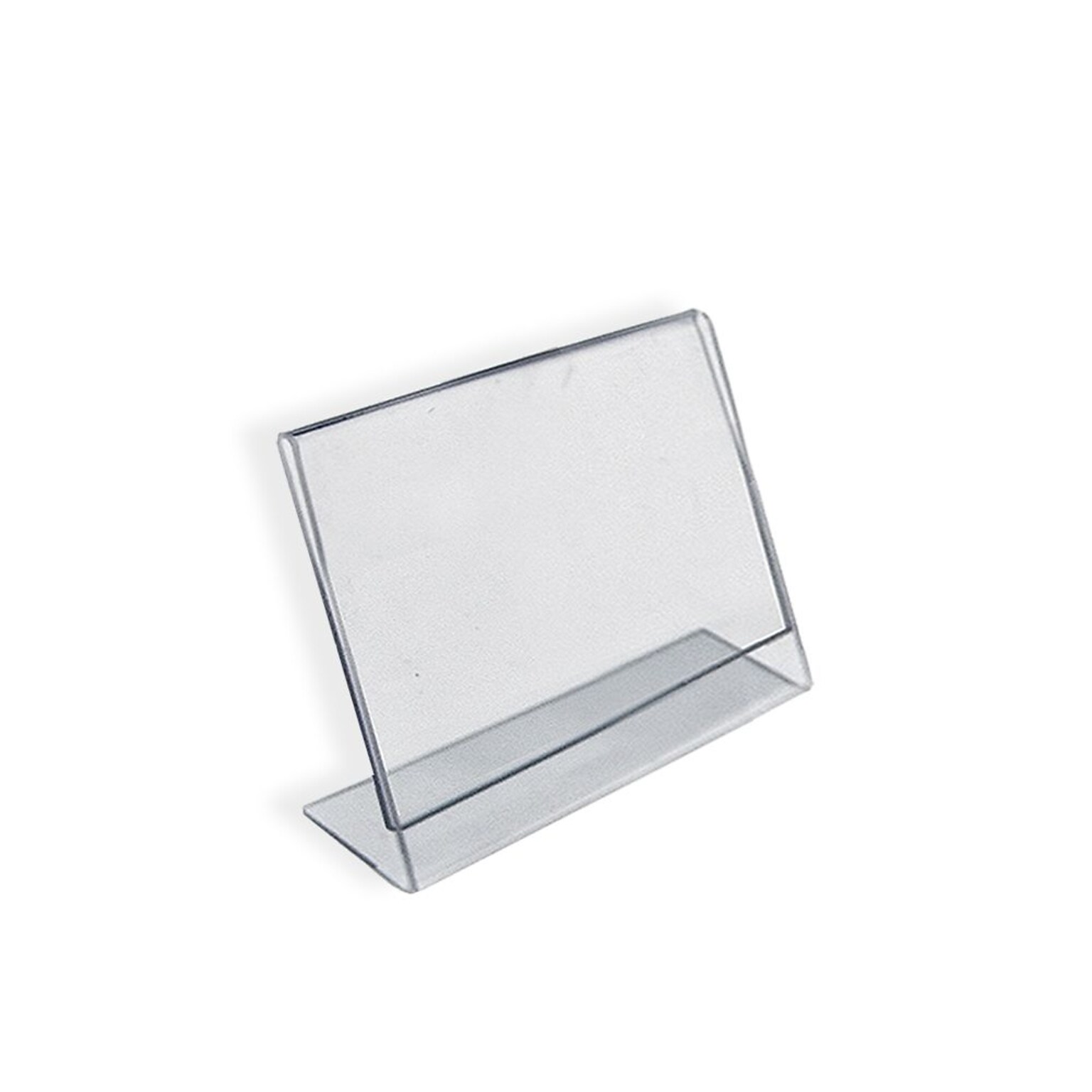 Azar Sign Holders, 3.5 x 2.5, Horizontal, Clear Acrylic, 10/Pack (112740)