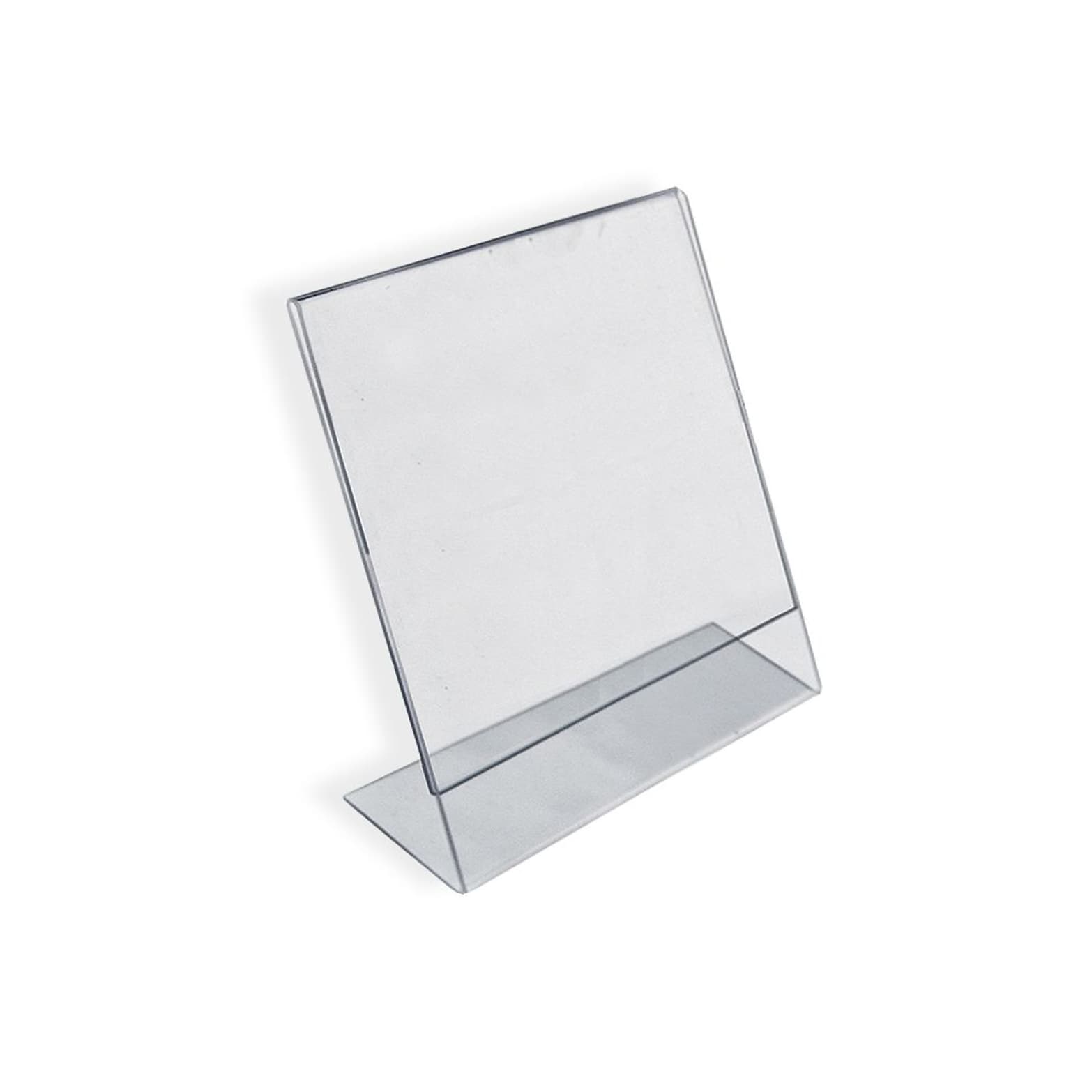 Azar Displays Angled L-Shaped Sign Holder Frame 2x 3High- Vertical/Portrait. Photo Booth Size, 10-Pack (112741)