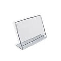 Azar® 2 x 3 Horizontal Slanted L-Shape Acrylic Acrylic Sign Holder, 10/Pack