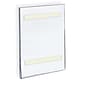 Azar® 14" x 8 1/2" Vertical Wall Mount Acrylic Sign Holder With Adhesive Tape, Clear, 10/Pack