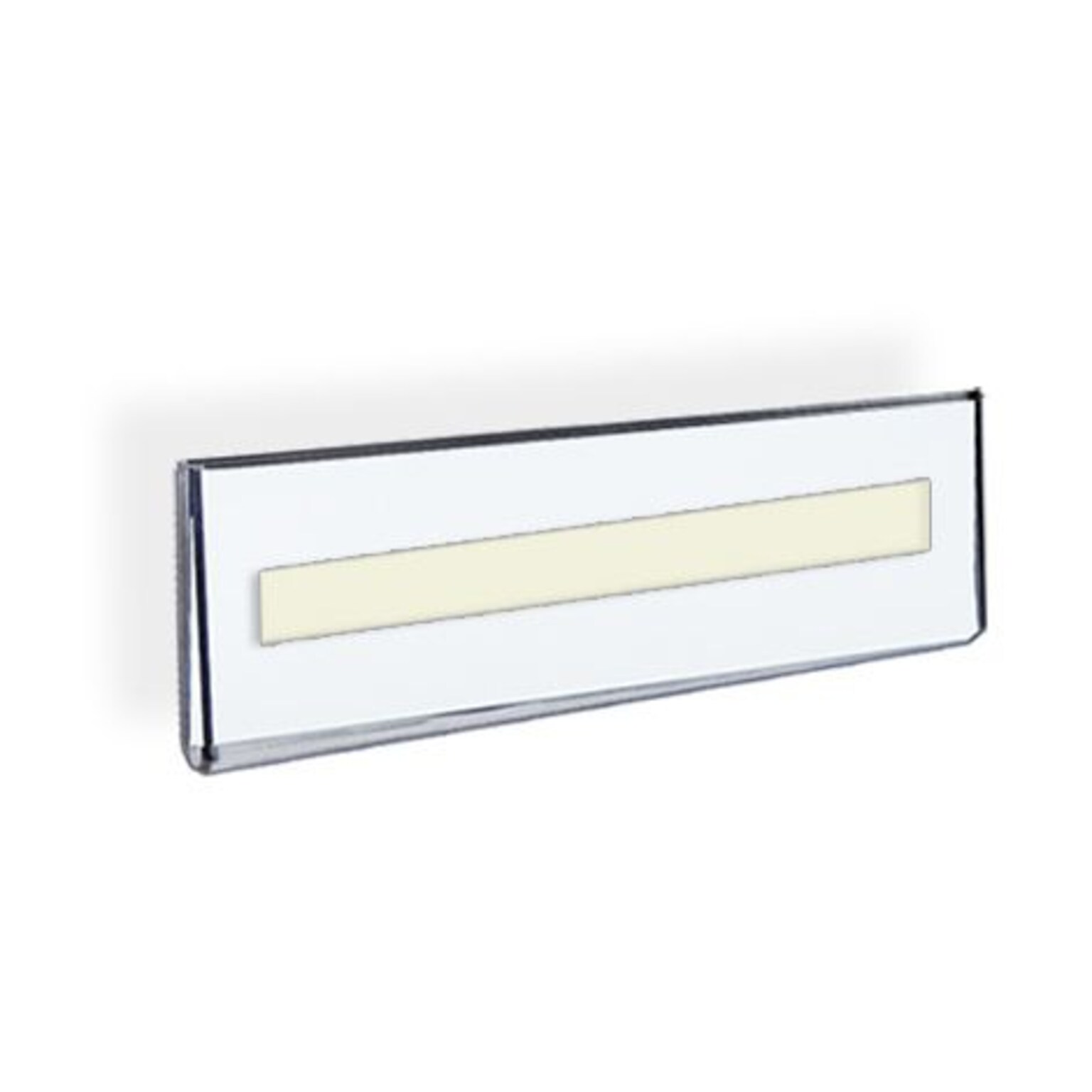 Azar Displays Adhesive Wall Sign Holder, 5.5W x 2.5H, Clear, 10/Pack (122015)