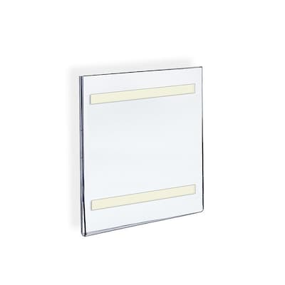 Azar Displays Self Adhesive Tape Clear Acrylic Wall Sign Holder Frame 5.5 W x 8.5 H - Portrait/Ver