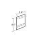 Azar® 8 1/2" x 5 1/2" Vertical Wall Mount Acrylic Sign Holder With Adhesive Tape, Clear, 10/Pack