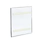 Azar Vertical Wall Mount Sign Holder With Adhesive Tape, 10" x 8", Clear, Acrylic, 10/Pack
