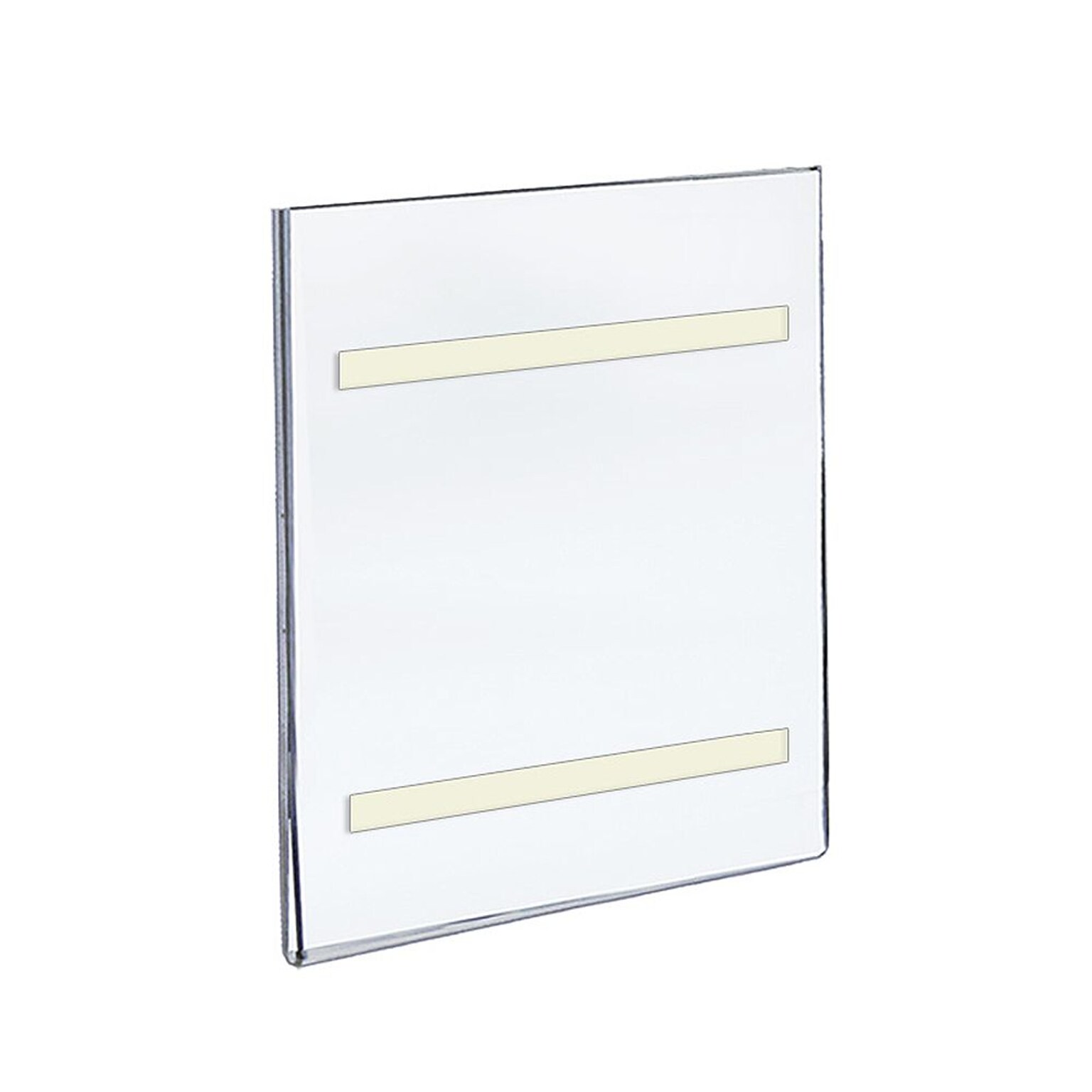 Azar Sign Holder, 8 x 10, Vertical, Wall Mounted, Clear Acrylic, 10/Pack (122025)