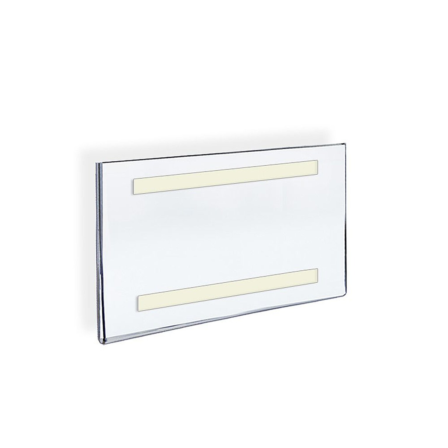 Azar Sign Holder, 10 x 8, Horizontal, Wall Mounted, Clear Acrylic, 10/Pack (122026)