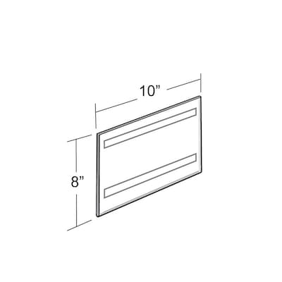 Azar Sign Holder, 10 x 8, Horizontal, Wall Mounted, Clear Acrylic, 10/Pack (122026)
