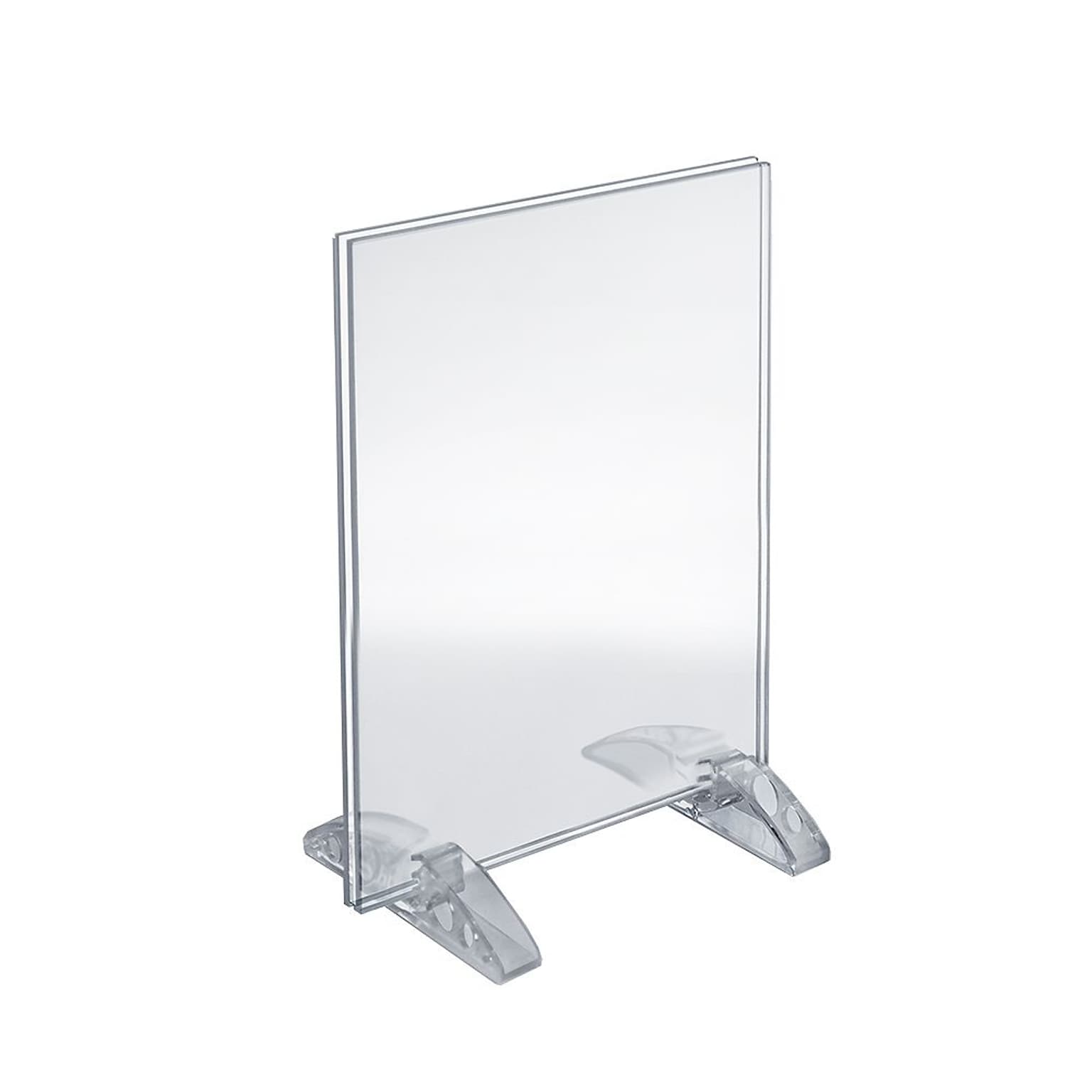 Azar® 11 x 8 1/2 Vertical/Horizontal Dual-Stand Acrylic Sign Holder, 10/Pack