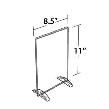 Azar® 11 x 8 1/2 Vertical/Horizontal Dual-Stand Acrylic Sign Holder, 10/Pack