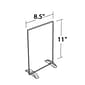 Azar® 11" x 8 1/2" Vertical/Horizontal Dual-Stand Acrylic Sign Holder, 10/Pack