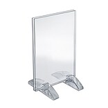 Azar® 5 x 4 Vertical/Horizontal Dual-Stand Acrylic Sign Holder, 10/Pack