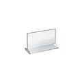 Azar® 5 1/2 x 8 1/2 Horizontal Top Load Acrylic Sign Holder, Clear, 10/Pack