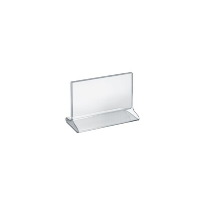 Azar® Horizontal Top Load Acrylic Sign Holder, 5 1/2 x 7, Clear, 10/Pack (142707)