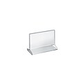 Azar® Horizontal Top Load Acrylic Sign Holder, 5 1/2 x 7, Clear, 10/Pack (142707)