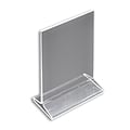 Azar Displays Top Loading Clear Acrylic T-Frame Sign Holder 5.5 Wide x 8.5 High-Vertical, 10-Pack