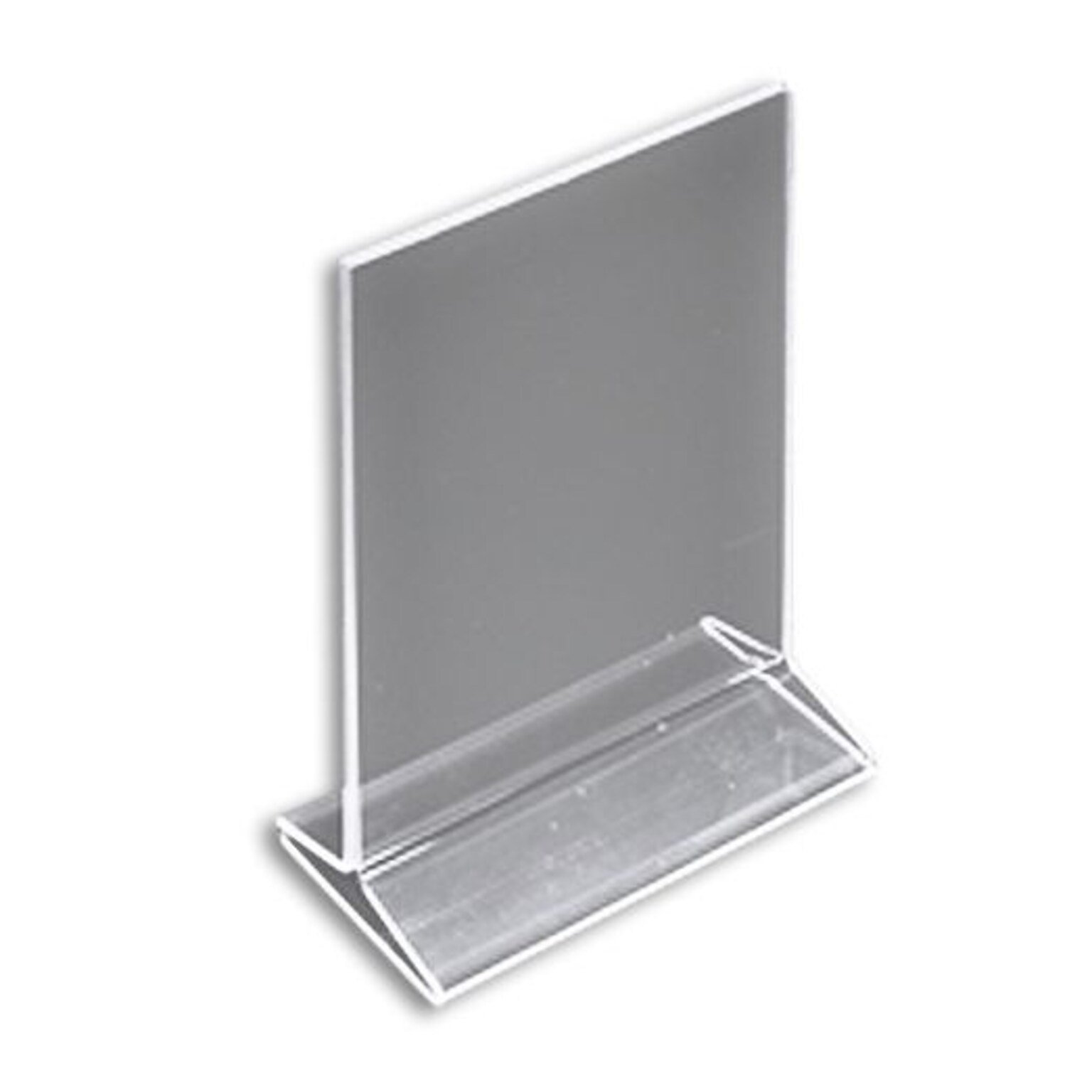 Azar Sign Holder, 5.5 x 8.5, Vertical, Clear Acrylic, 10/Pack (142711)