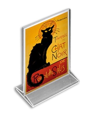 Azar Sign Holder, 5.5 x 8.5, Vertical, Clear Acrylic, 10/Pack (142711)