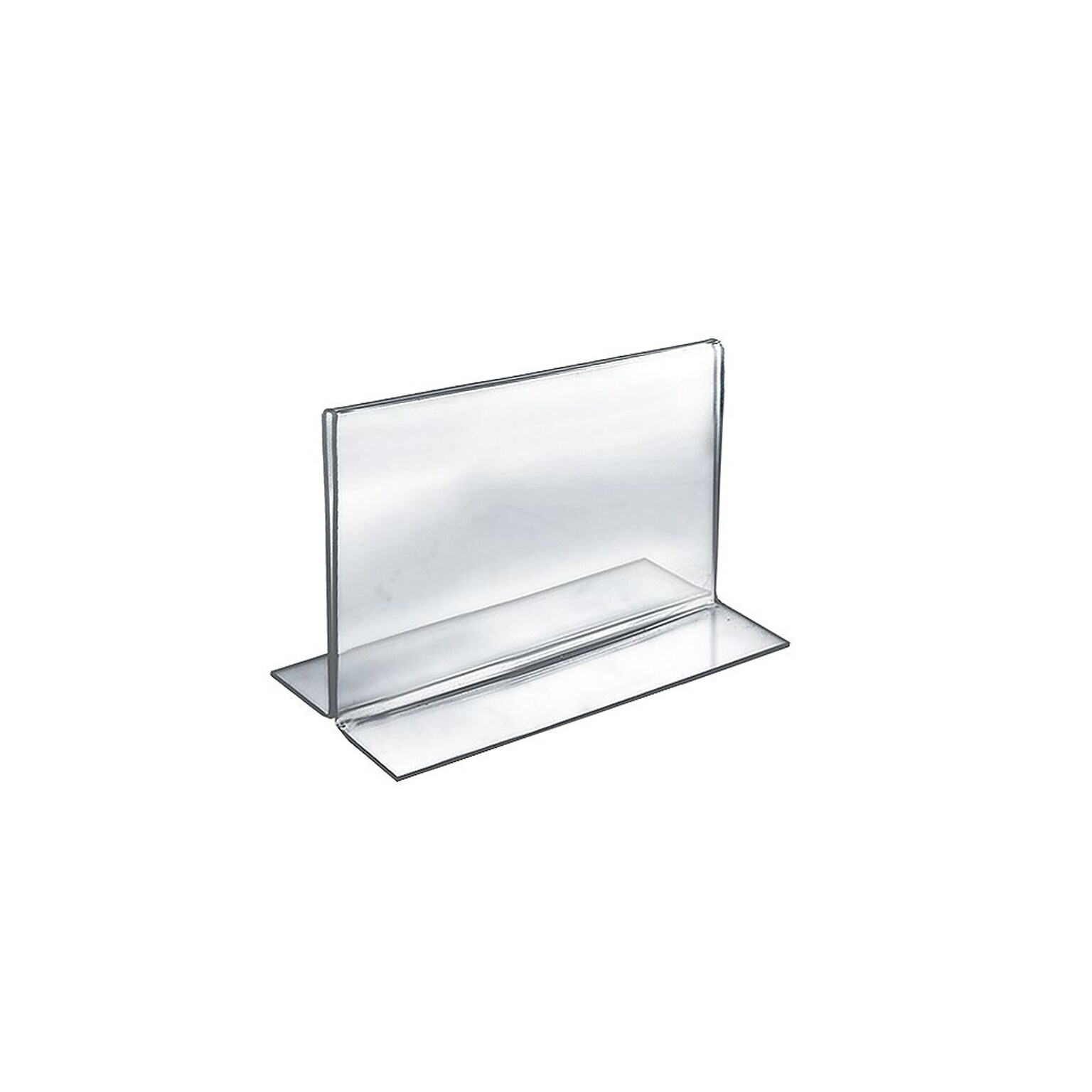 Azar Sign Holder, 5.5 x 7, Horizontal, Clear Acrylic, 10/Pack (152721)
