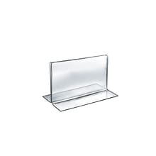 Azar® 5 x 7 Horizontal Double Sided Stand Up Acrylic Sign Holder, Clear, 10/Pack