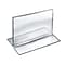 Azar® 3 1/2 x 5 Horizontal Double Sided Stand Up Acrylic Sign Holder, Clear, 10/Pack